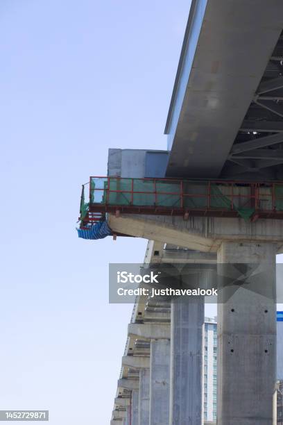 Vanishing New Bts Skytrain Line In Bangkok Ladprao Stock Photo - Download Image Now - Architecture, Asia, BTS Skytrain