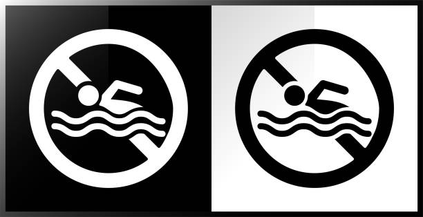 No Swimming Sign Clipart