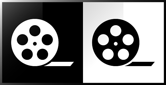 istock Cinema film reel icons. 1452736551