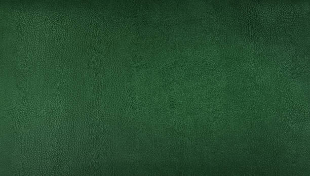 grüner hintergrund aus echtem leder für vintage, klassisches konzept. smaragdfarbener hintergrund für dekorationen und texturen. dunkelgrüne farbe bio-lederhaut natürlich mit design-linien-muster. - leather stock-fotos und bilder