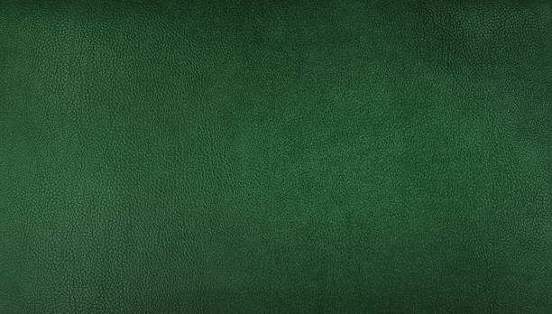 green genuine leather texture background for vintage, classic concept. emerald color background for decorations and textures. dark green color organic leather skin natural with design lines pattern. - grön färg bildbanksfoton och bilder