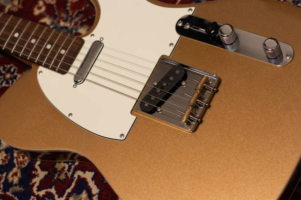 istock Gold Electric Guitar 1452738458