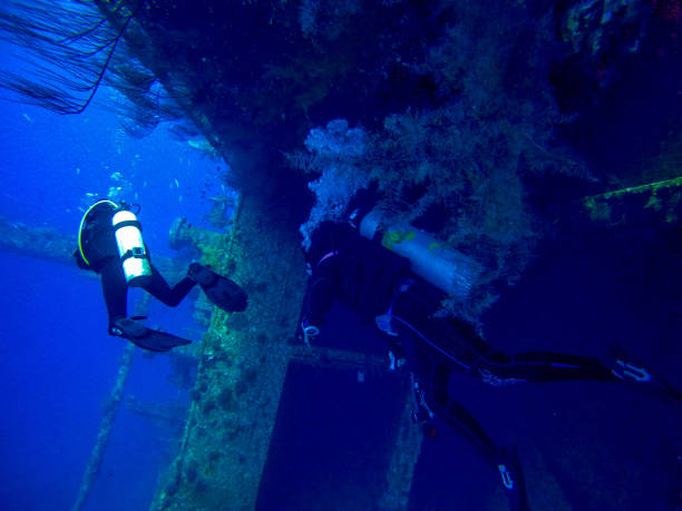 istock Diver on a ship wreck in Aqaba 1452738594