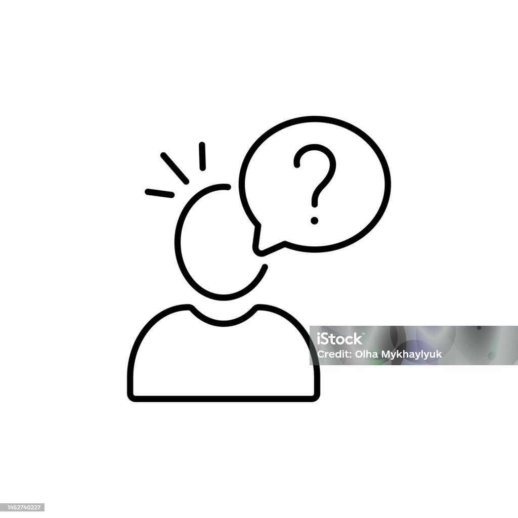 Hình Bóng Người Dùng Với Dấu Chấm Hỏi Biểu Tượng Vector Faq Câu ...
