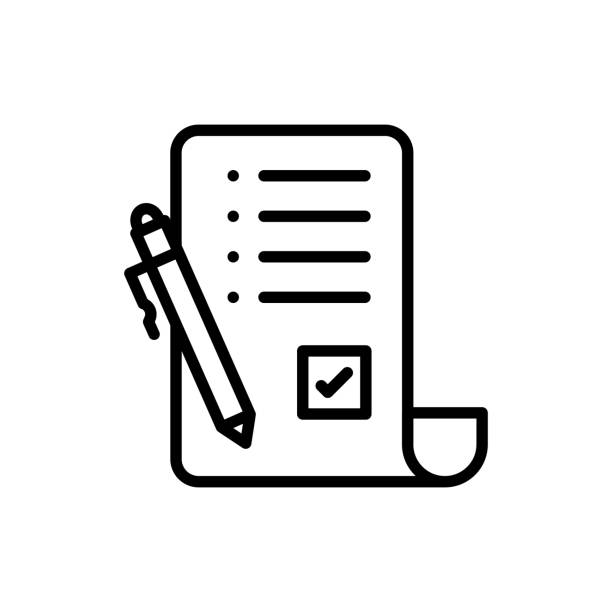 Questionnaire  icon in vector. Logotype Questionnaire  icon in vector. Logotype census stock illustrations