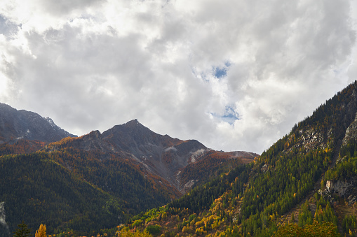 Mountain view from Courmayeur, Valle d'Aosta, Italy