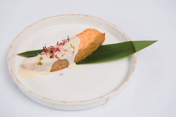 istock The Roasted salmon and vegetables 1452747672