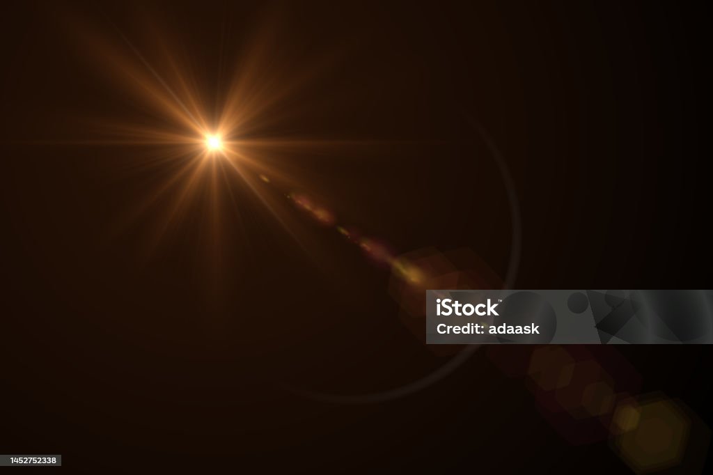 Abstract Light Effect Lens Flare Stock Photo