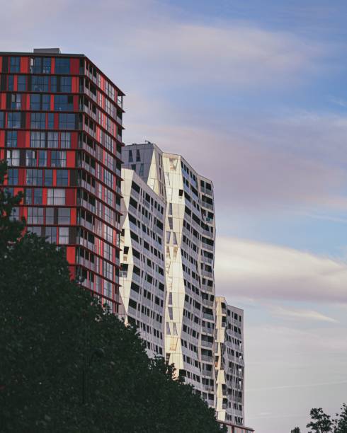 istock Exterior of abstract looking buildings 1452755150