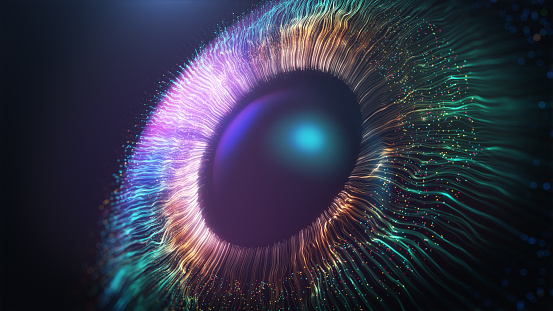 Futuristic Cyber Abstracy Eye Background 4K