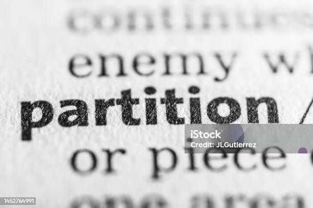 Partition Stock Photo - Download Image Now - Black And White, Close-up, Design
