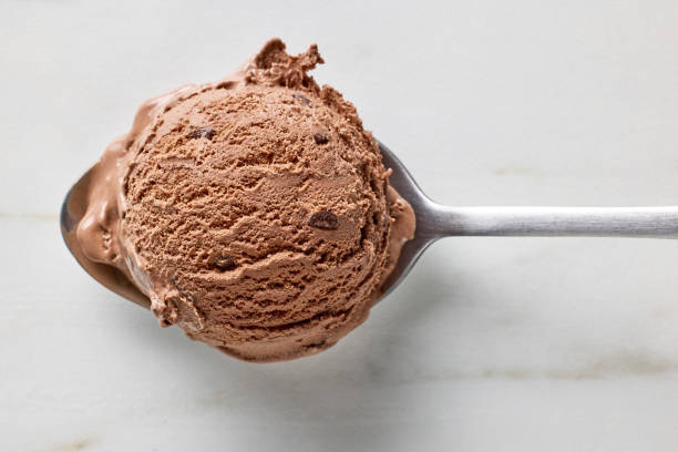 chocolate ice cream ball