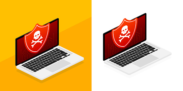 Computer Virus Notification Reference Computer Virus On Laptop Alert Notification Malware Notification ...