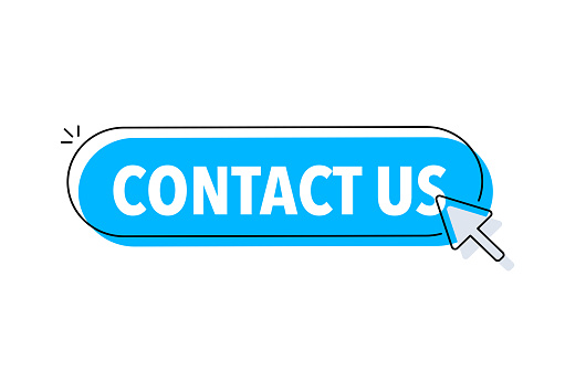 istock Contact us button with cursor. Pointer click. Vector web button. 1452771551