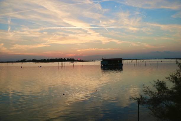 istock Sunset on the Po Delta (Delta del Po) 1452775033