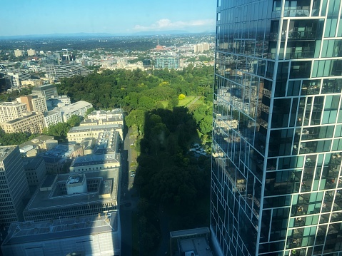 Melbourne urban sprawl from a high angle