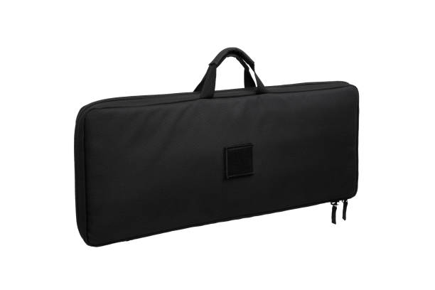 istock Soft black weapon case. Bag for storing and transporting weapons. Isolate on a white background. 1452791462