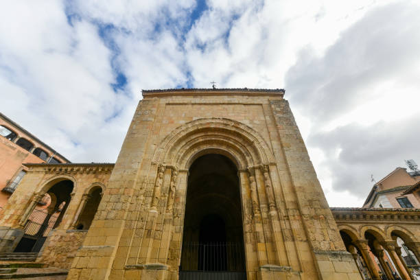 Tower of the Church San Tirso de Sahagun Monument of mudejar style brick architecture. Spain - Church Tower Monument San Tirso de Sahagun of brick architecture of Mudejar style. Spain