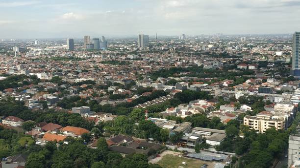 istock Landscape view in jakarta city 1452796375