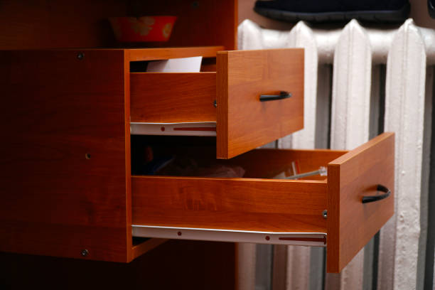 Office wooden table in luxury style