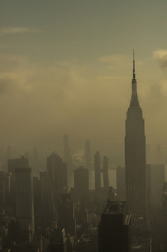 View of Manhattan from Edge observation deck at Hudson Yards