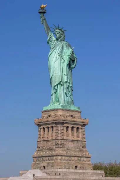 Photo of The Statue of Liberty (La Liberté éclairant le monde), Liberty Island, New York City, United States.
