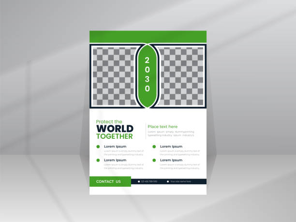 istock Protect the World Nature Flyer template with photo 1452803144