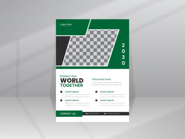 istock Protect the World Nature Flyer template with photo 1452803164