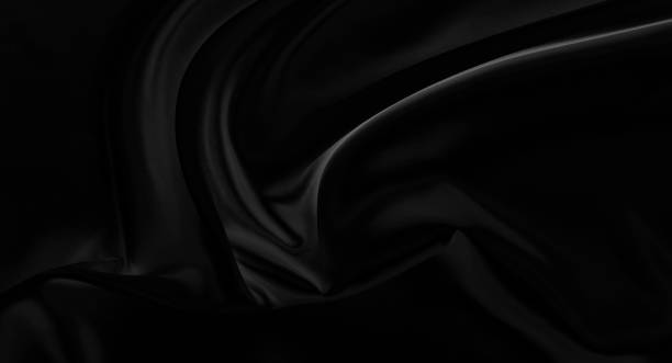 istock Black gray satin dark fabric texture luxurious shiny that is abstract silk cloth background with patterns soft waves blur beautiful. 1452806057