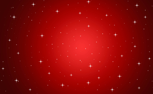 Snow red background. Christmas snowy winter design. Blurred background