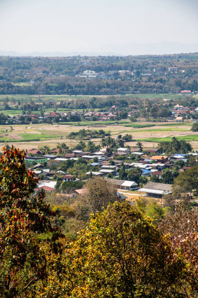 istock Beautiful city view at Wat Phra That Chom Chaeng view point 1452812560