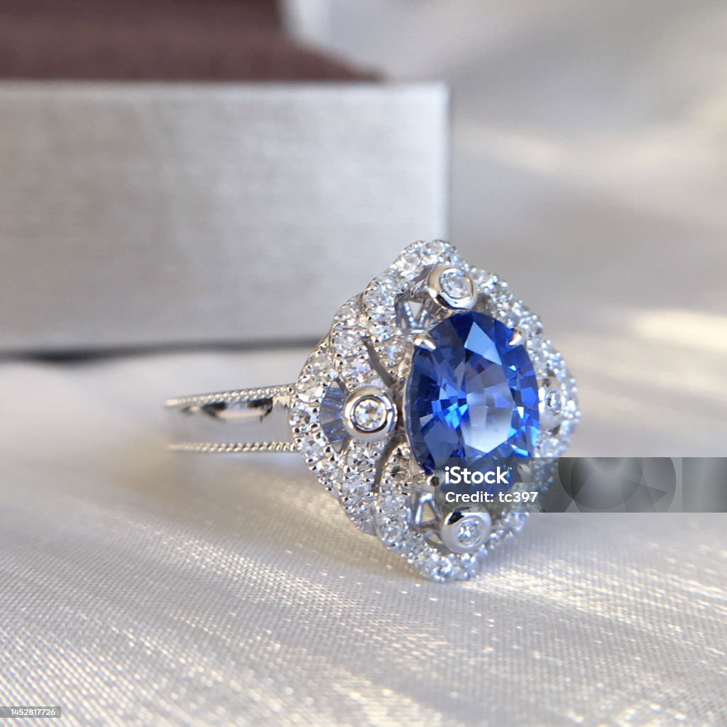 Sappheiros ring Ring - Jewelry Stock Photo