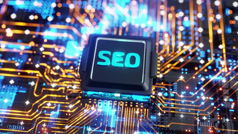 Digital network of SEO and related internet keywords Fictitious Search Engine Optimization