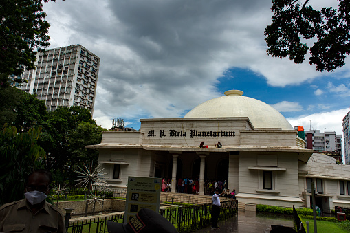 6th August, 2022, Kolkata, West Bengal, India: The Birla Planetarium Kolkata, West Bengal. This architecture has center dome similar to buddhist stupa