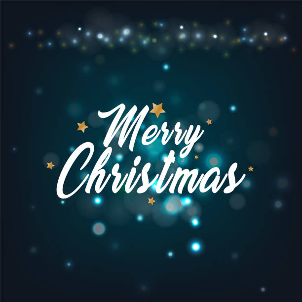 istock Merry Christmas and Happy New Year background for Greeting cards vector text Lettering 1452830312