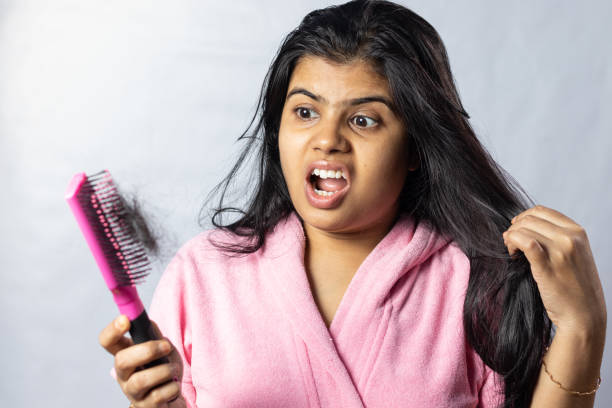 istock Hair problem of indian woman 1452831401