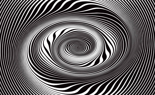 illustrazioni stock, clip art, cartoni animati e icone di tendenza di priorità bassa astratta del vortice, linee a spirale - abstract backgrounds spiral swirl