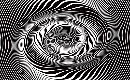 Abstract Background of Spinning Vortex, Spiral Lines