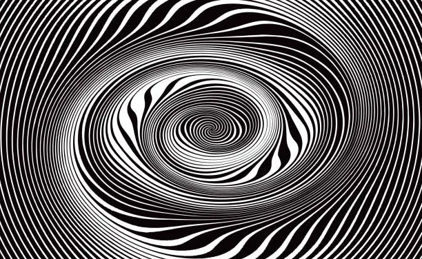 Vector illustration of Abstract Background of Vortex, Spiral Lines