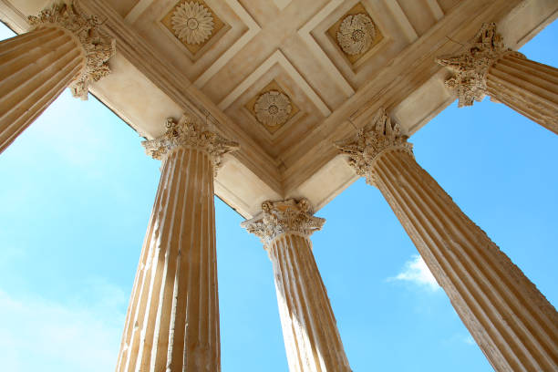 istock Low-angle view of an ancient building on a sunny day 1452839744