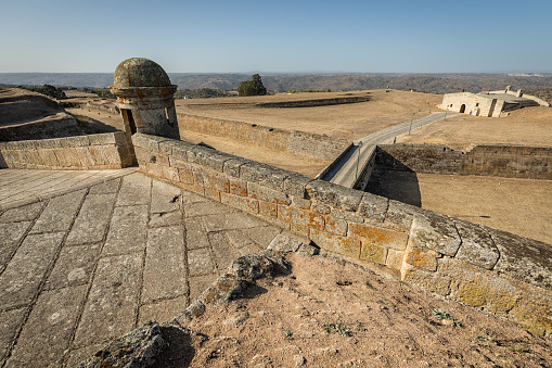 Ancient walls of Almeida. Portugal.