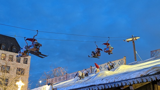 Christmas market scene