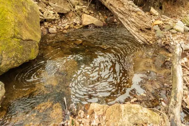 Photo of Small creek in Patapsco State valley Park in Baltimore, Maryland