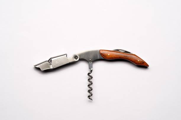 istock Wine Bottle Opener on white background 1452850897
