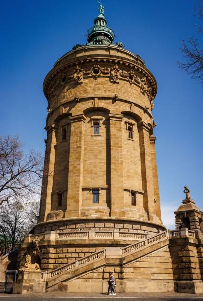 istock Vertical shot of an old water tower in Mannheim, Germany 1452851061