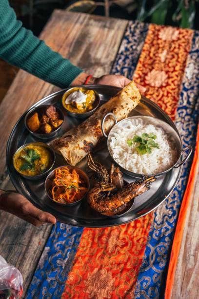 istock South African indian food at restaurant 1452851524