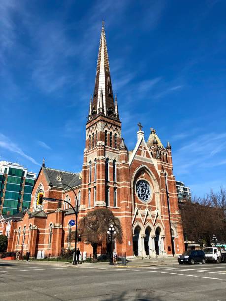 istock Vertical shot of an ancient building with a blue sky background 1452853069