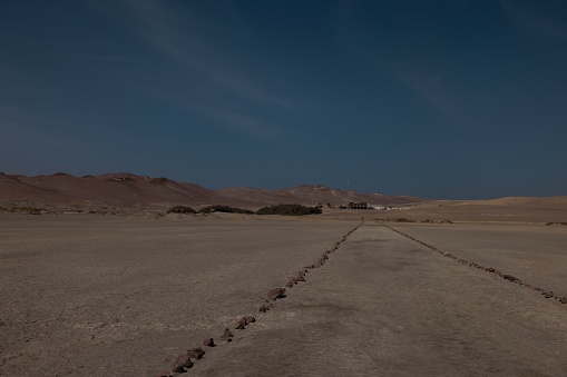 A beautiful view of Paracas National Reserve in  Peru