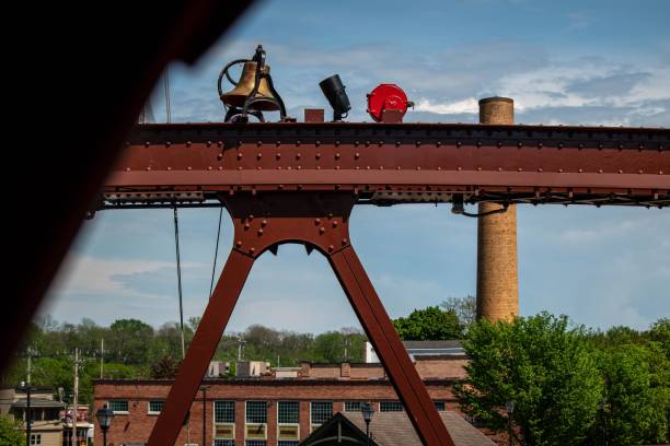 istock Beautiful shot of a rusty bridge on a sunny day 1452853774