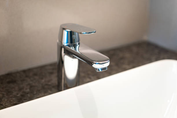 istock A luxury  hand washing faucet. 1452854842